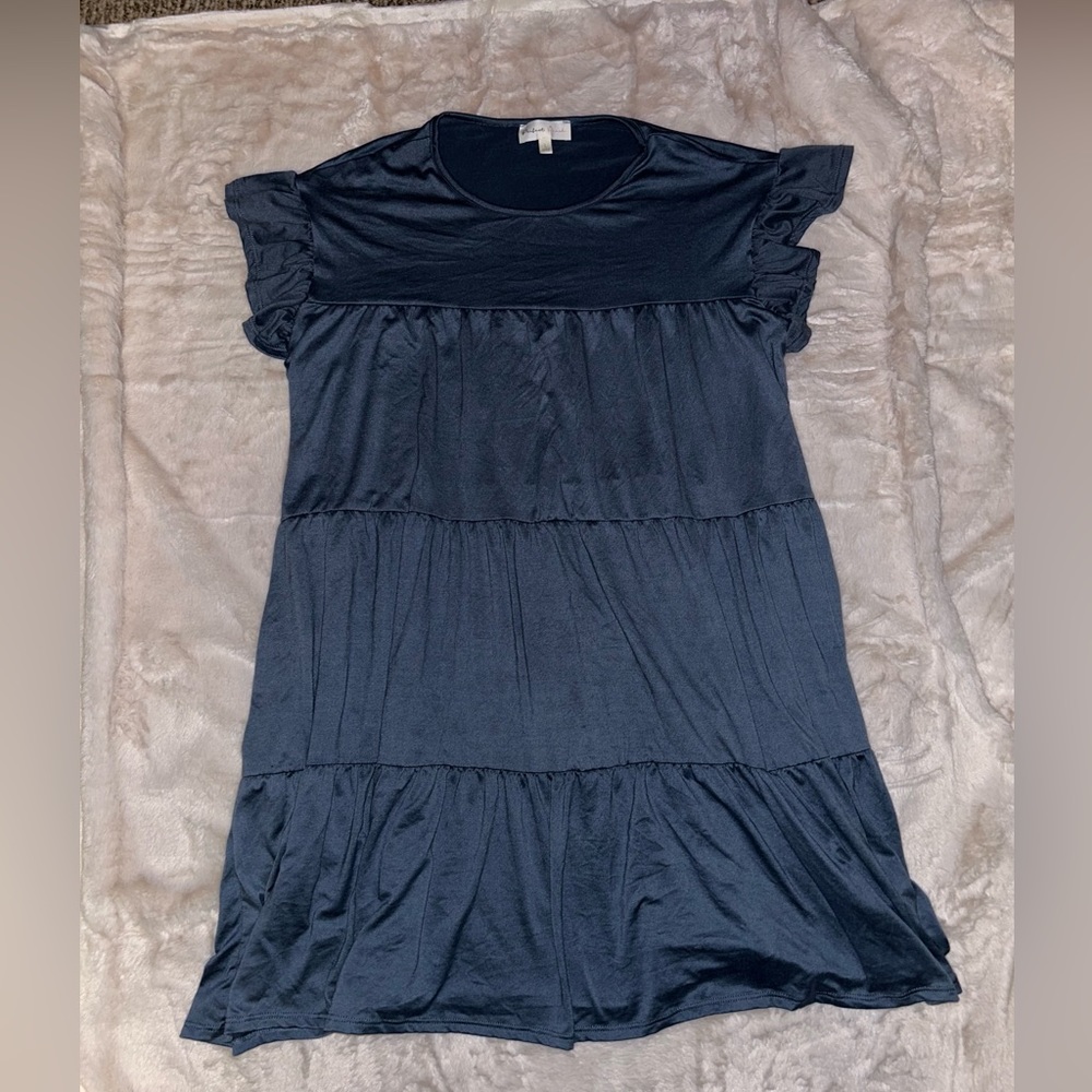 Blue tiered dress size large